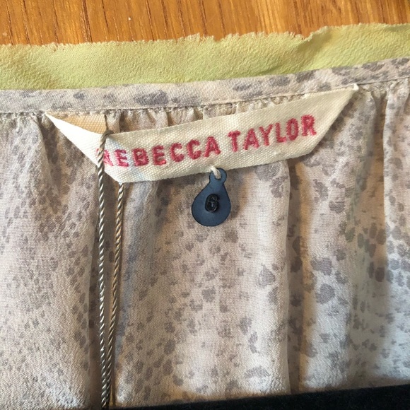 Rebecca Taylor Python print tie front blouse 6 - Picture 5 of 8